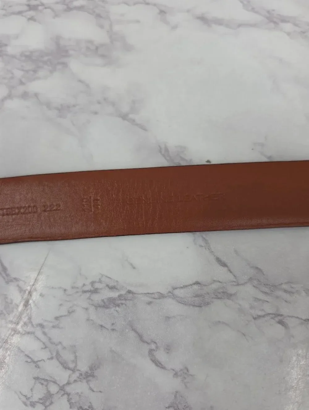 Cremieux Men's Brown Leather Belt - Classic Casual Style Size 44